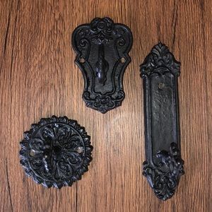 3 pc doorknob decor: light weight&easy to install!